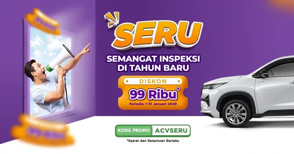 Tahun Baru, Nikmati Diskon Inspeksi Mobil Rp99 Ribu dari ACV