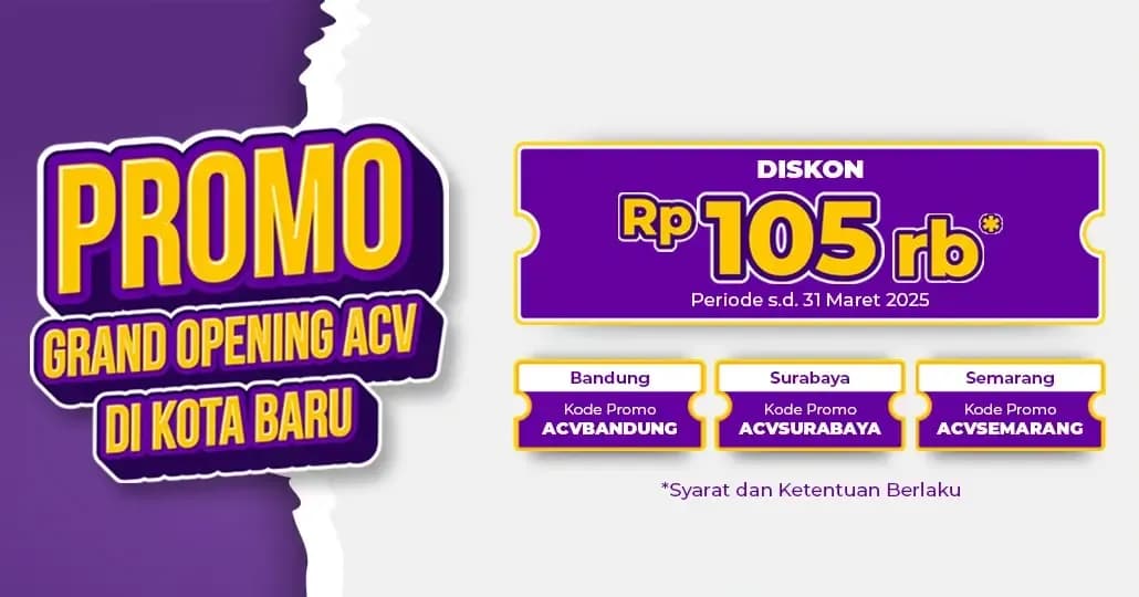 Diskon Inspeksi Mobil Khusus Cabang Baru ACV