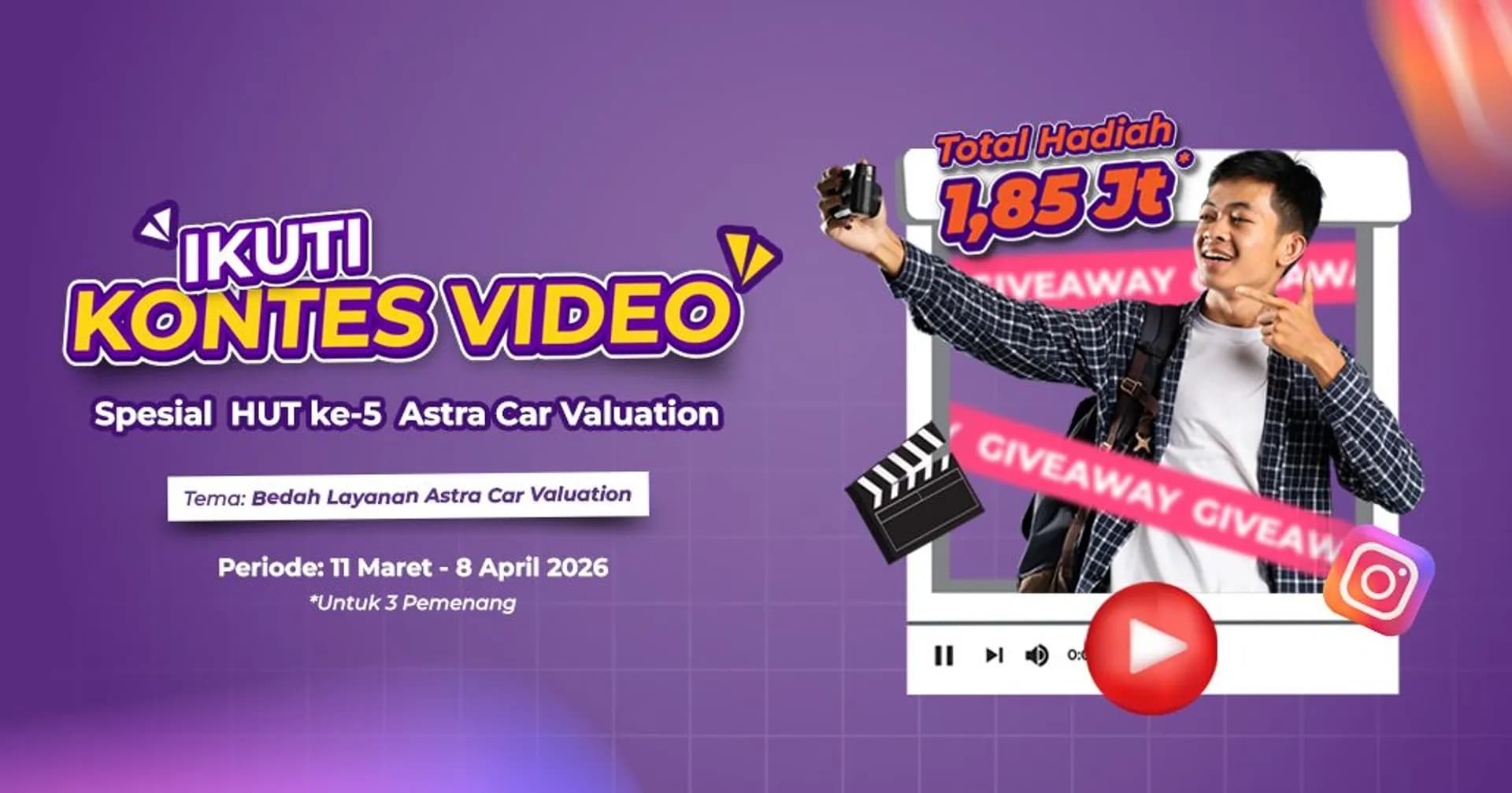 Kontes Video Spesial HUT ke-5 ACV, Total Hadiah Jutaan!