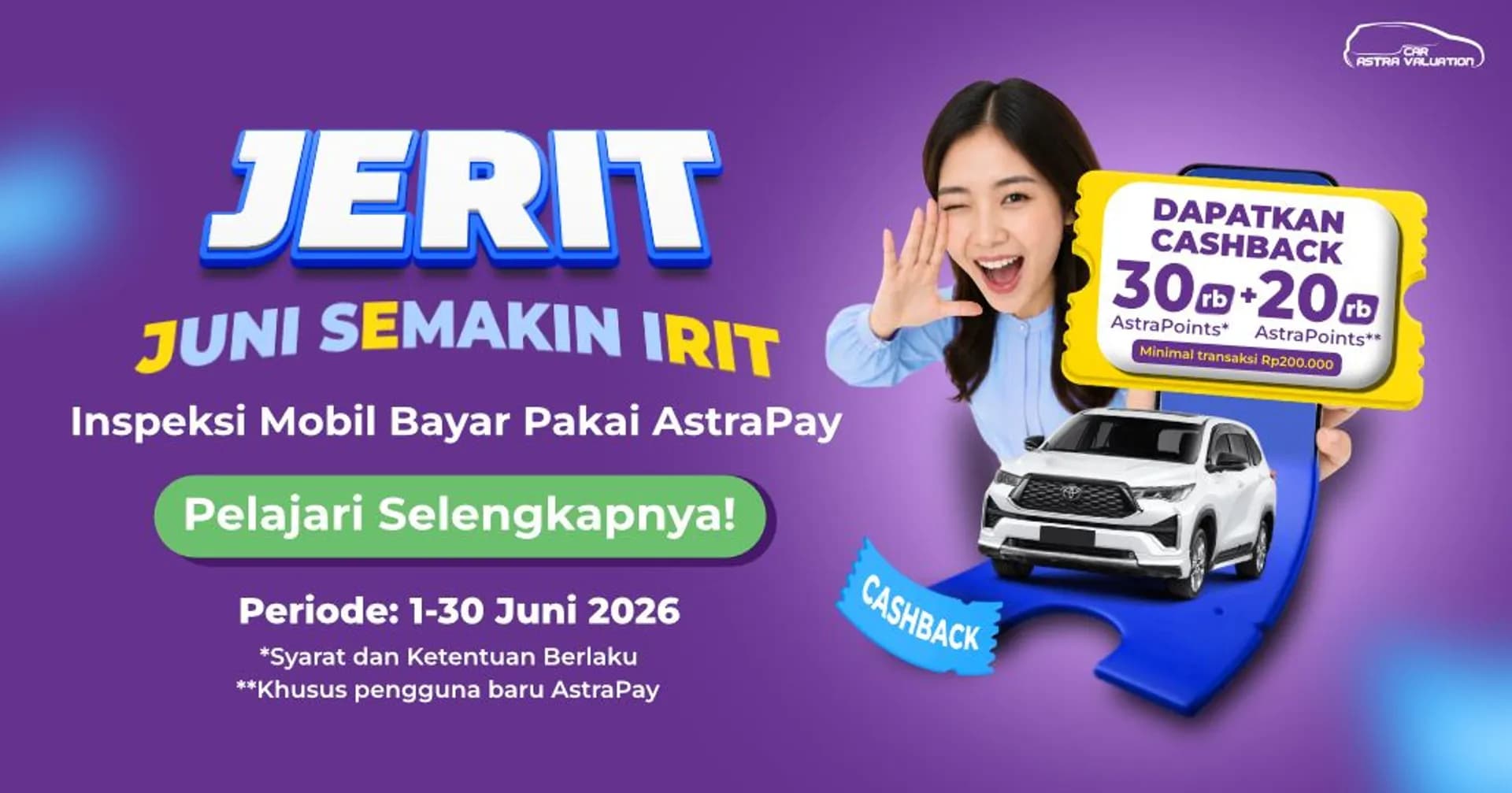 Booking Inspeksi di ACV Tetap Hemat, Ada Cashback AstraPay!